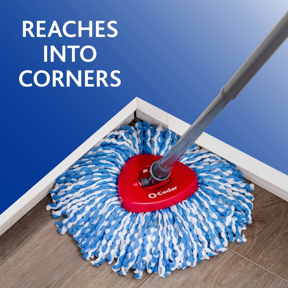 RinseClean Spin Mop Head Replacement, Machine Washable Microfiber Refill