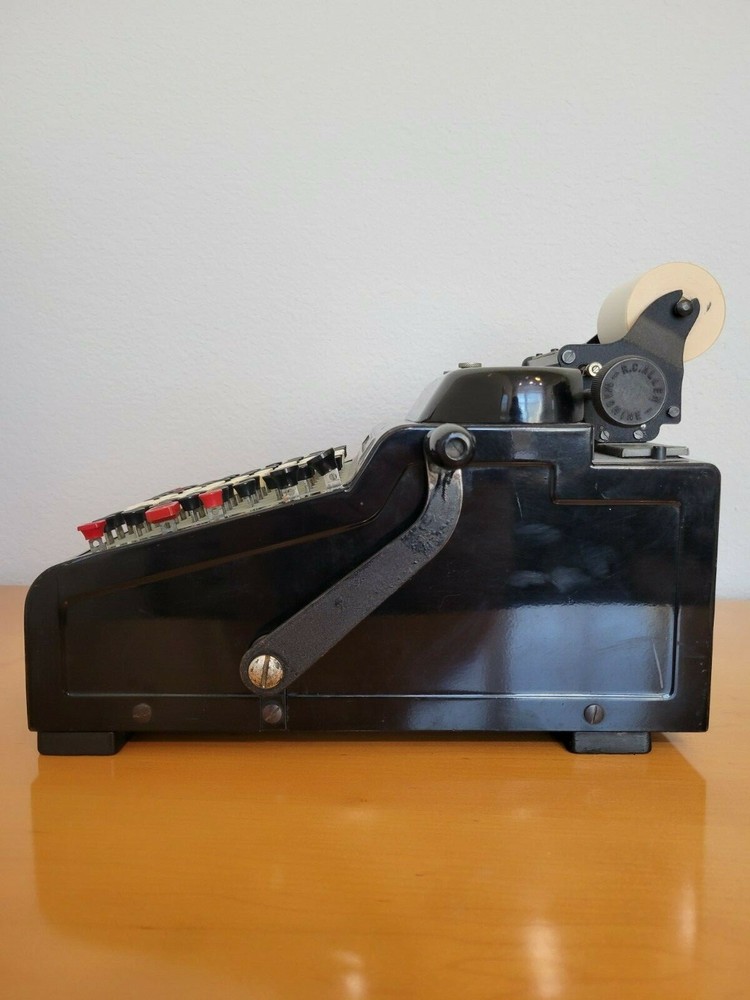 Vintage RC Allen Figuring Machine Adding Subtracting Nice Condition circa 1940's