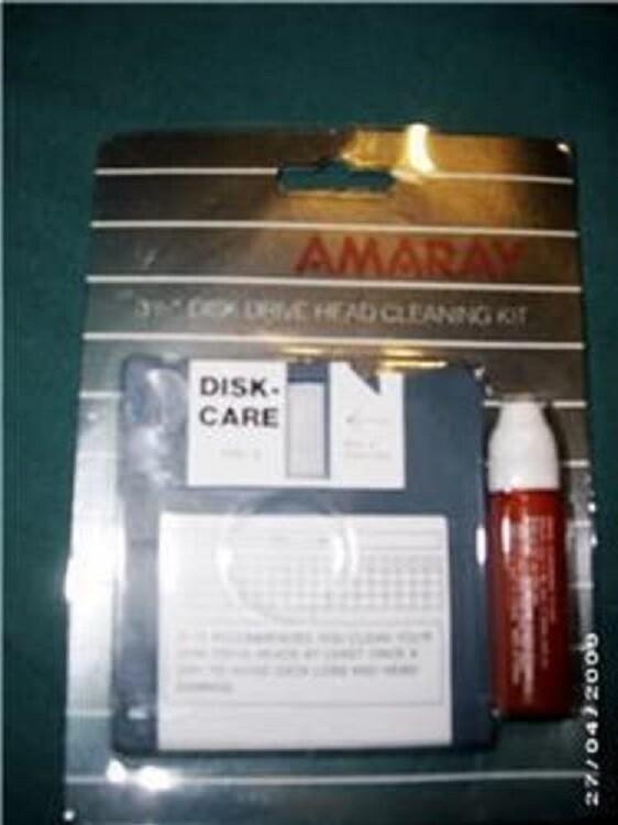 NEW Professional 3.5" Floppy Disk Drive Cleaner w/ Solution Kit & CD Cleaner NEW