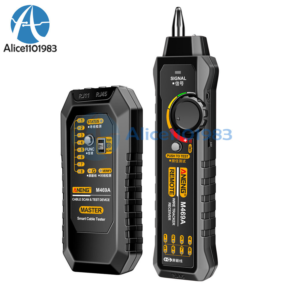 ANENG M469A Multifunctional RJ45 RJ11 Network Cables Tracker Networking Analyzer