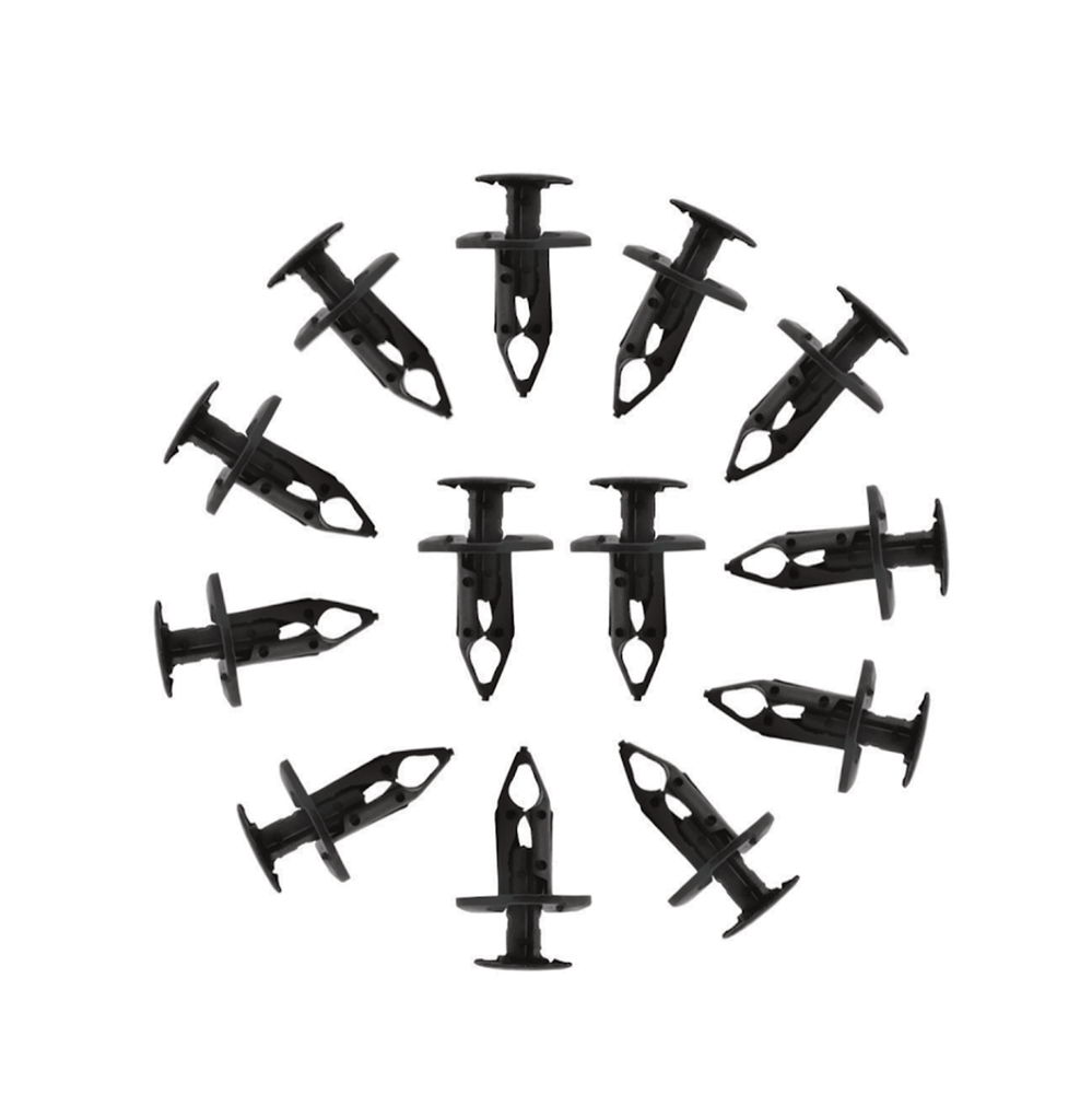 120PCS 8mm Bumper Clips Retainer Auto Car Plastic Rivets Fastener Fender Push