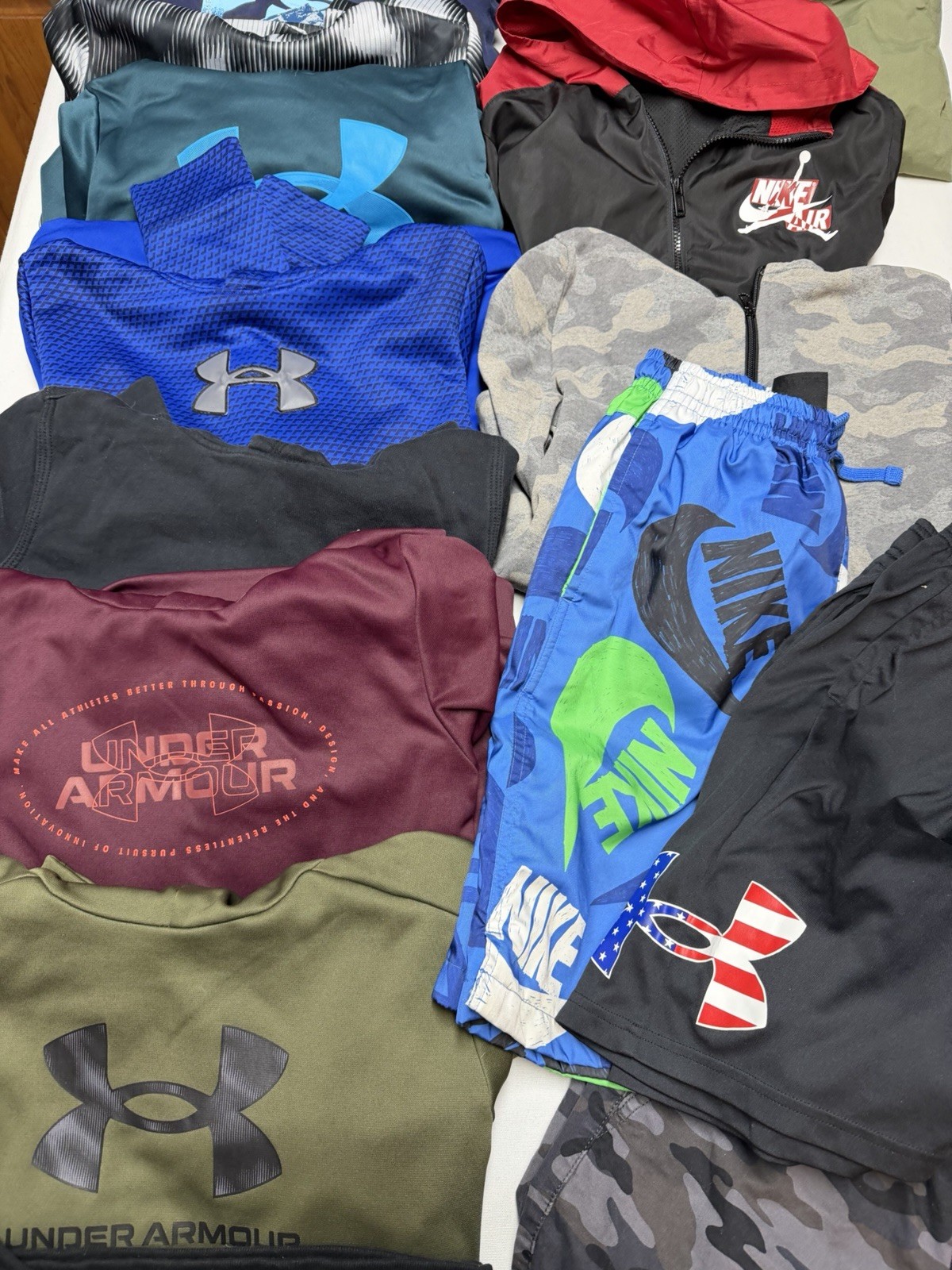 Boys Kids Lot Large 12-14 Clothes Shorts Pants Shirts 28 Pieces mixed brands