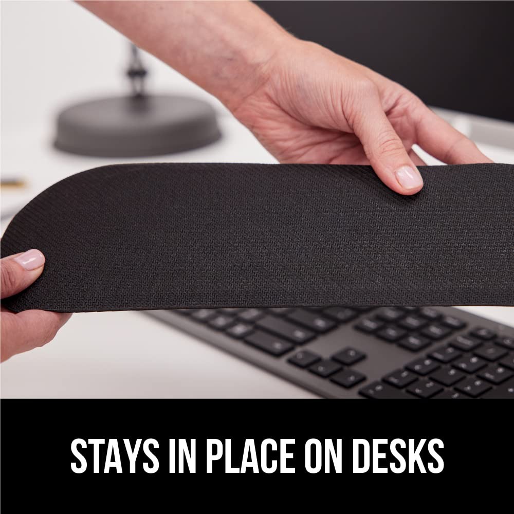 GORILLA GRIP Silky Memory Foam Wrist Rest for Computer Keyboard, Mouse, Ergonomi