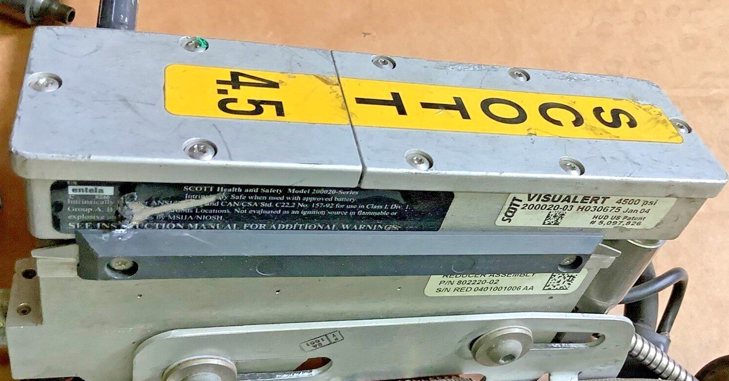 Scott 4.5 SCBA Harness with PresurPak, EZ Flo Regulator & Air Supply Firefighter