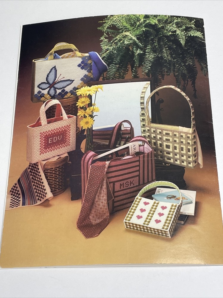 Leisure Arts Needlepoint Totes for Plastic Canvas 10 Projects Pattern