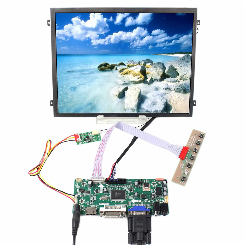 10.4inch IPS LCD Screen with HD MI VGA DVI LCD Controller Board Drvier Board