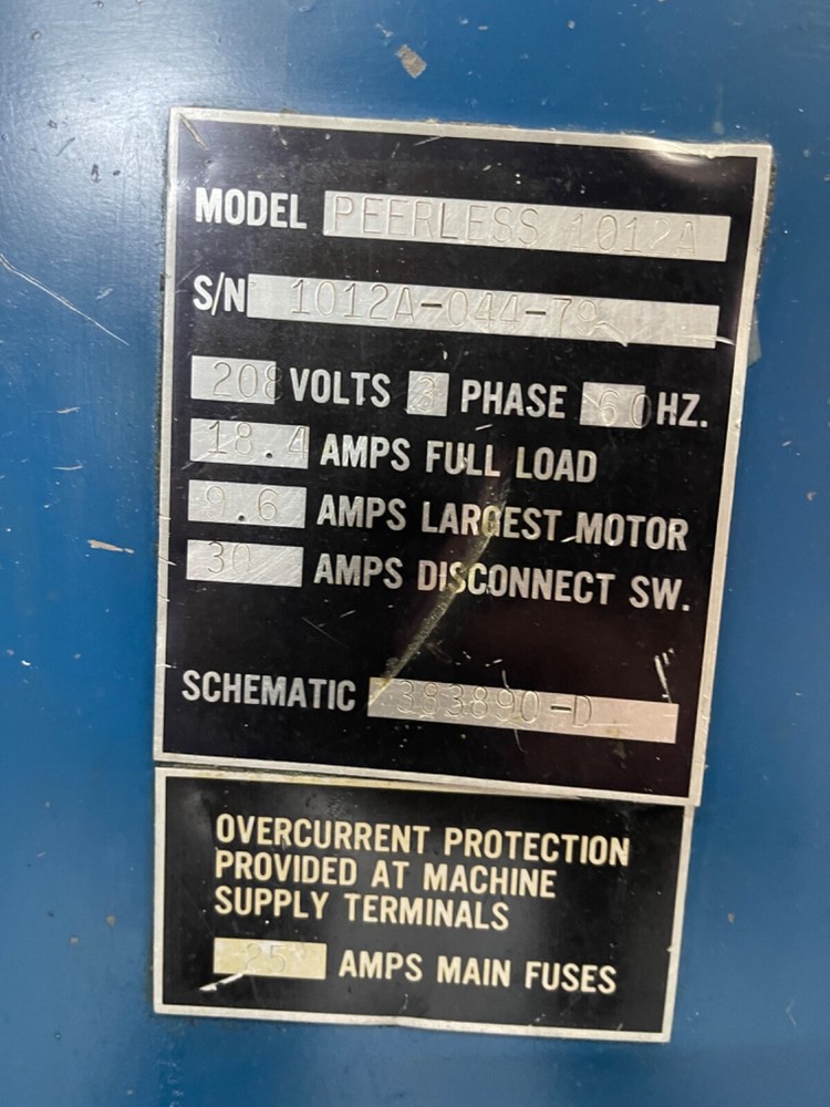 Peerless HB 1012 Automatic Cutoff Saw