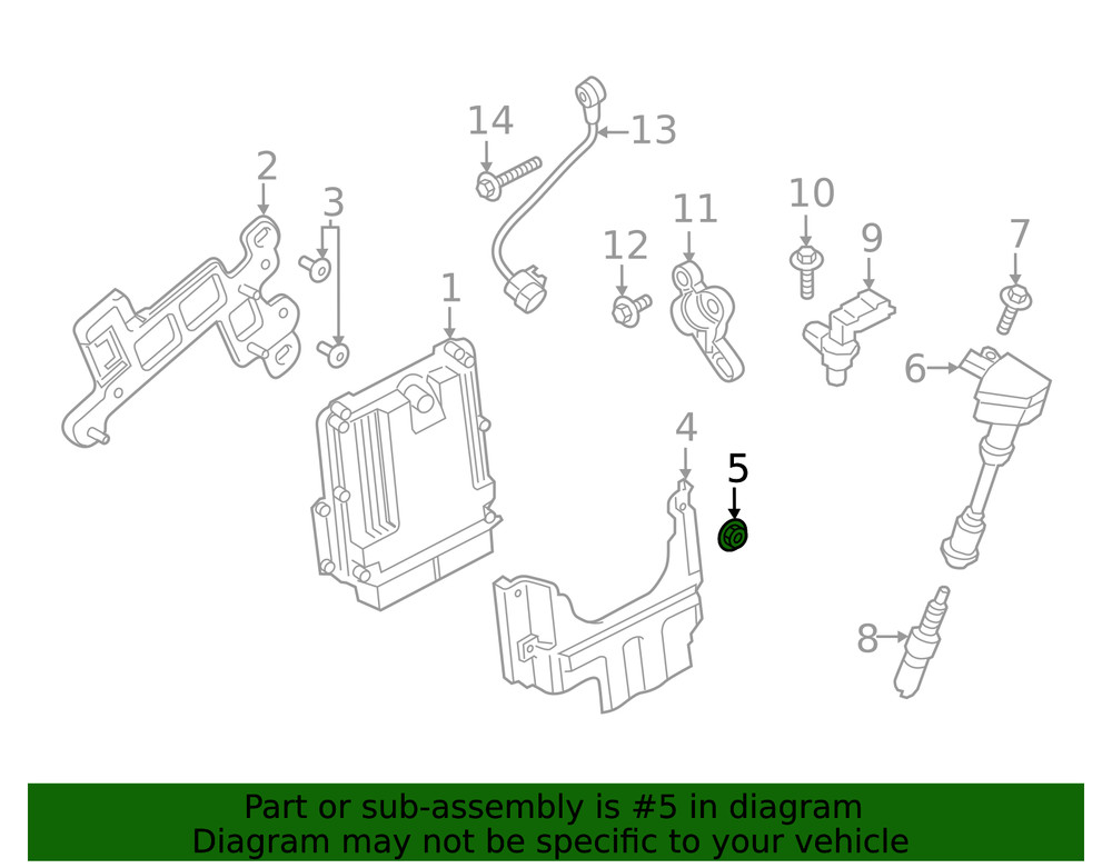 Genuine Ford Lower Bracket Nut W706131-S437