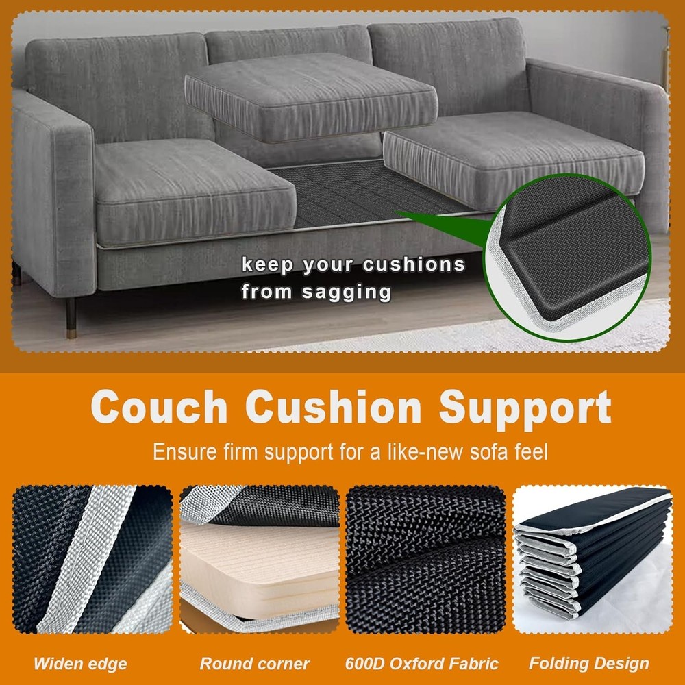 Heavy Duty Couch Cushion Support Board to Fix Sagging Sofas 17"x66" Sofa Thick