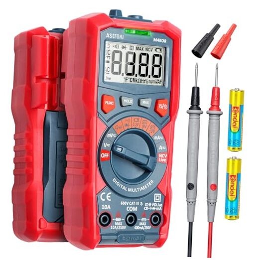 Multimeter Tester, TRMS 4000 Counts Volt Meter Ohmmeter Digital Auto-Ranging