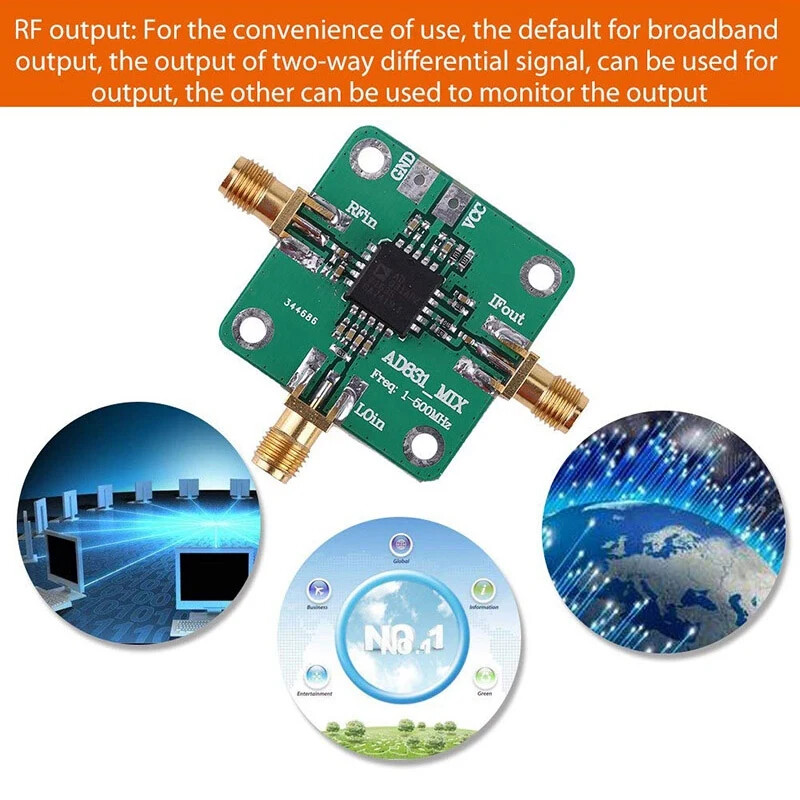 AD831 High Frequency Transducer RF Mixer Module 500MHz Bandwidth RF Converter