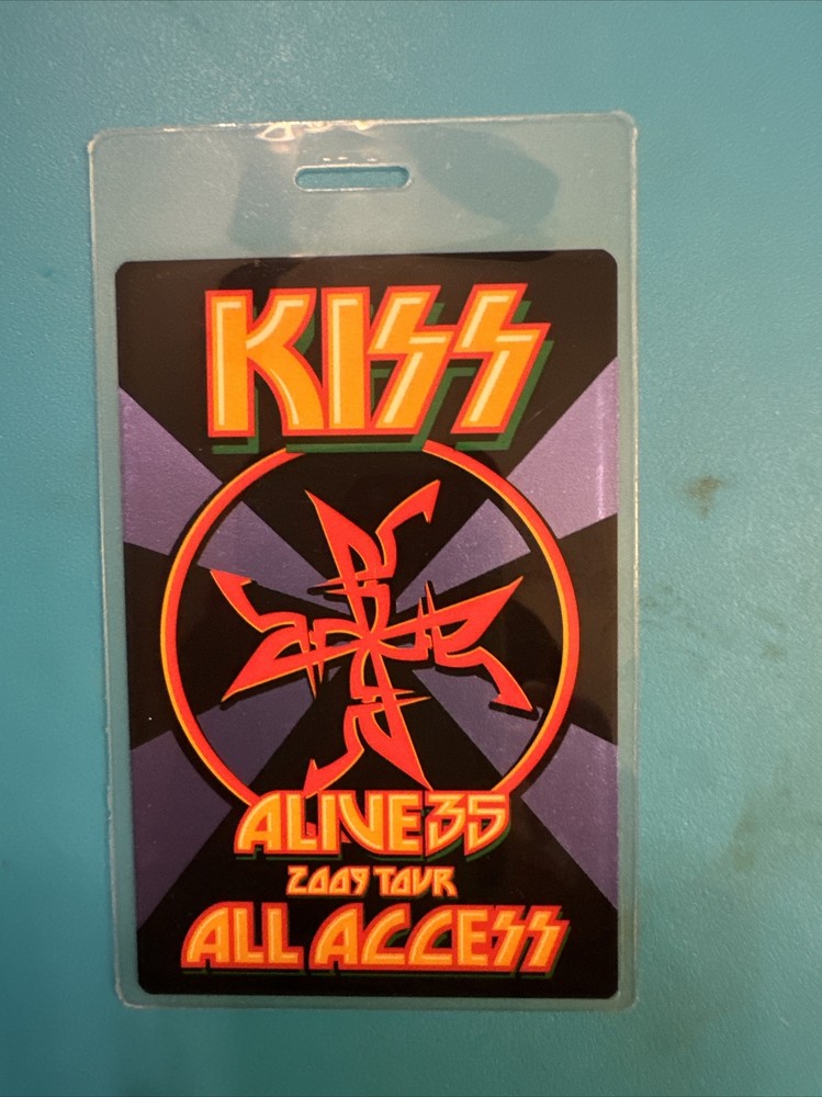KISS AUTHENTIC All Access ALIVE 35 2009 Tour Laminate Pass