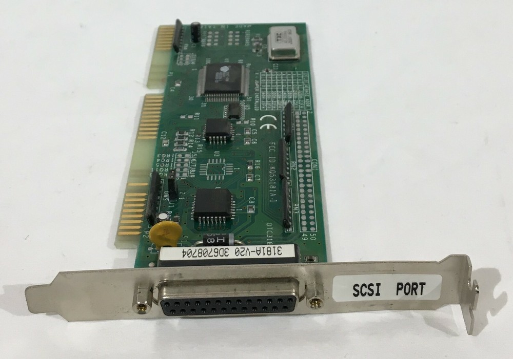 Vintage DTC3181A SCSI Controller Card PC ISA 3181A-97 Rev 2D