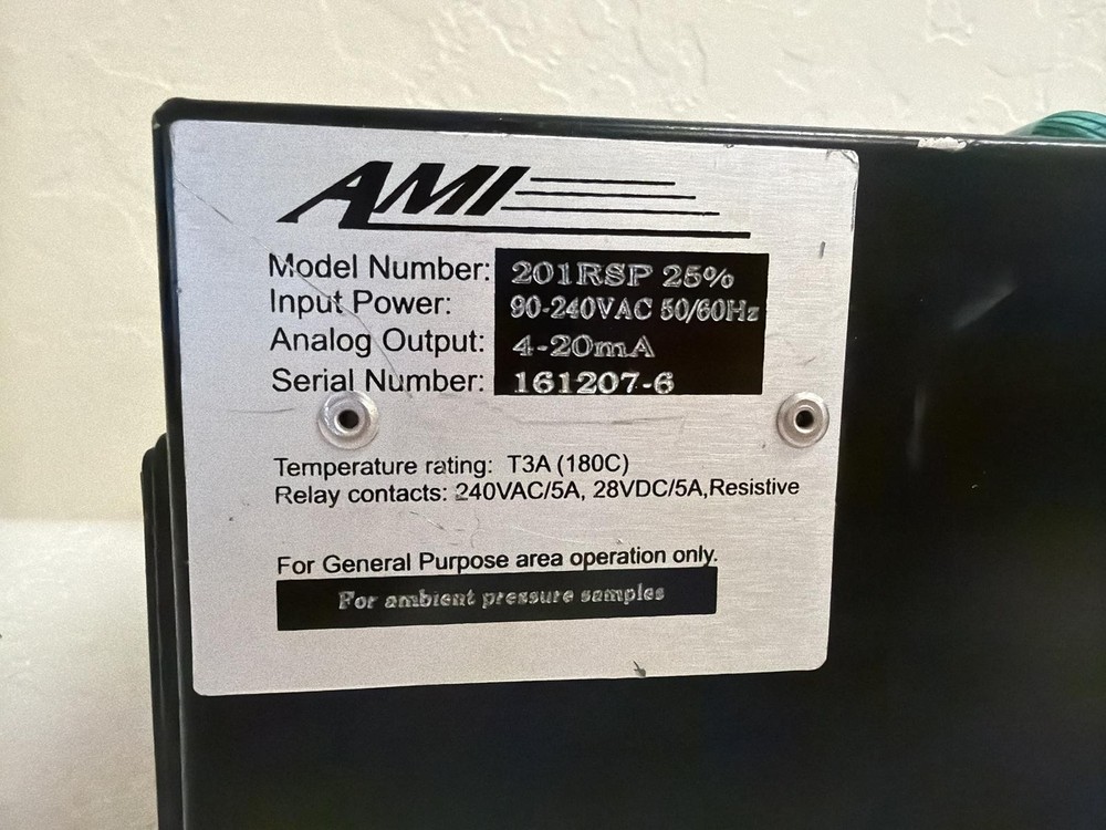 AMI ADVANCED MICRO INSTRUMENTS 201RSP OXYGEN ANALYZER