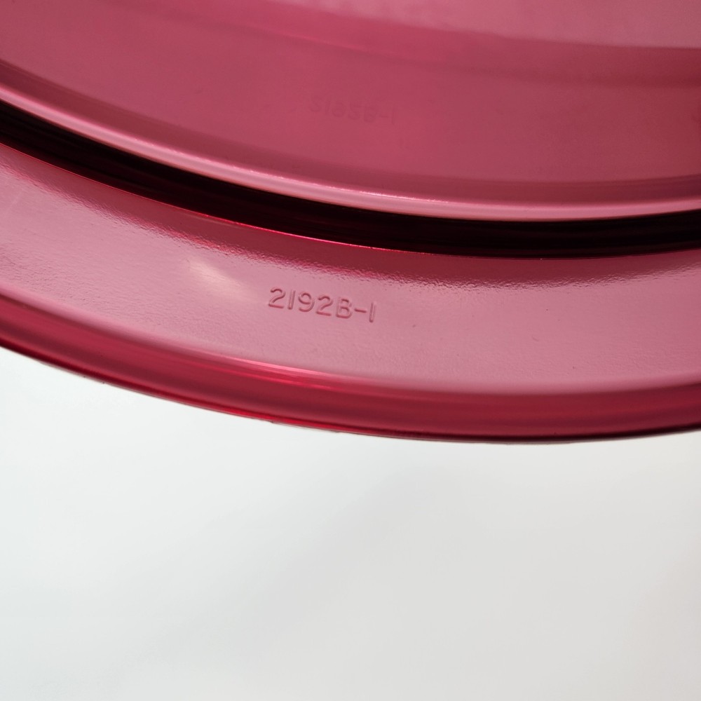 Vintage Tupperware TupperWave 5 Piece Cranberry Red Stack Cooker