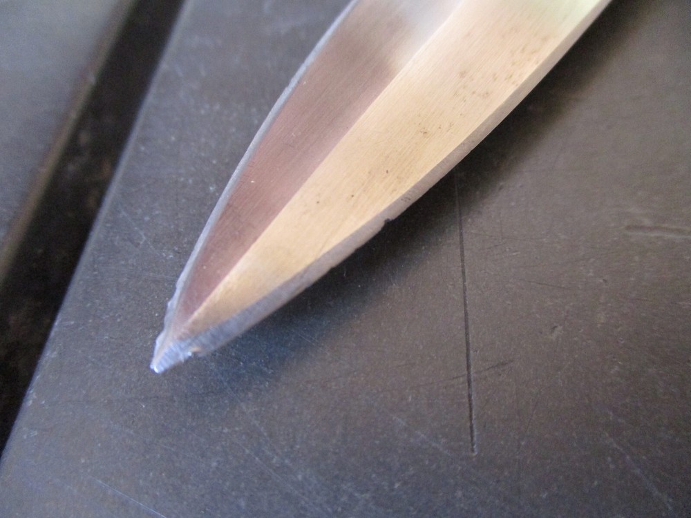 Vtg Compass TEXAS WILDCAT Fixed Blade Boot Knife