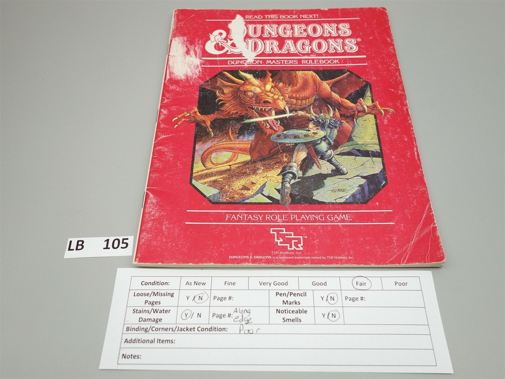 Dungeons & Dragons, D&D: Sourcebook - Dungeon Masters Rulebook (TSR)