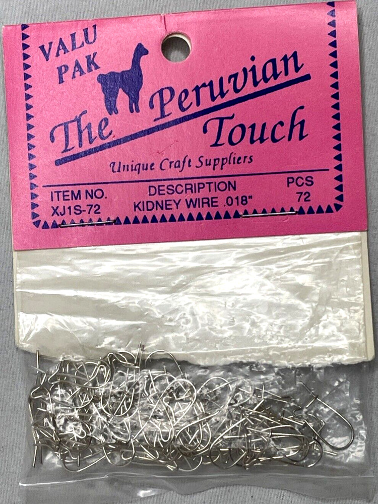 72 Silver Colored Kidney Wire Interchangeable Ear Wire Earrings Craft Hooks