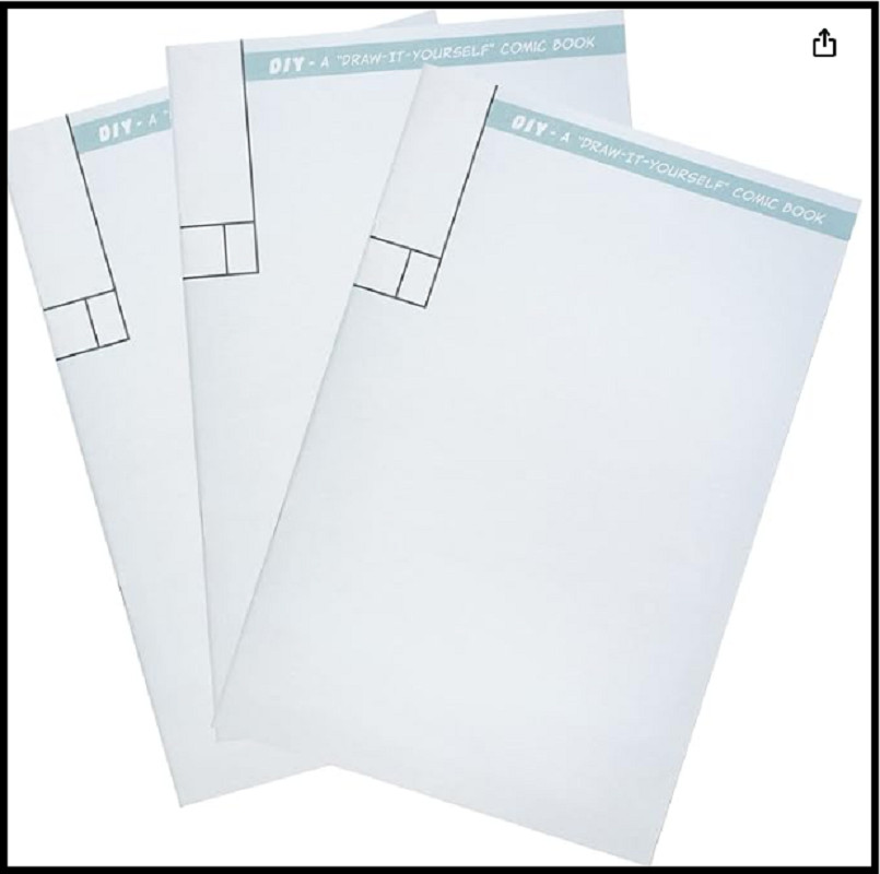 Koala Tools - Blank Comic Book Draw-It-Yourself Comic Sketch Book with Dynami...
