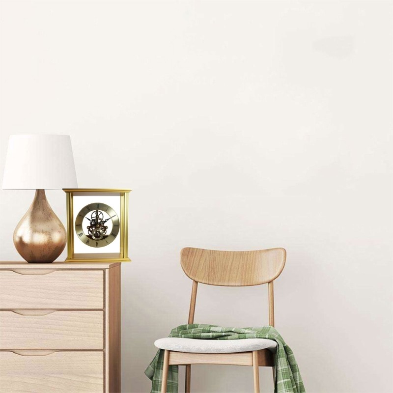 Round Decorative Clock Metal Perspective Movement Wall Clock Accessory Clocks