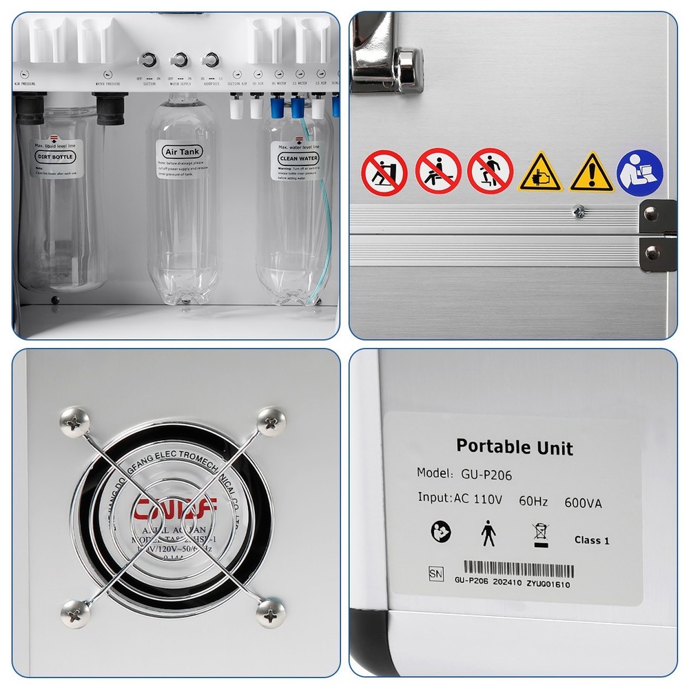 Portable Dental Delivery Mobile Unit Air Compressor Light Curing Suction System
