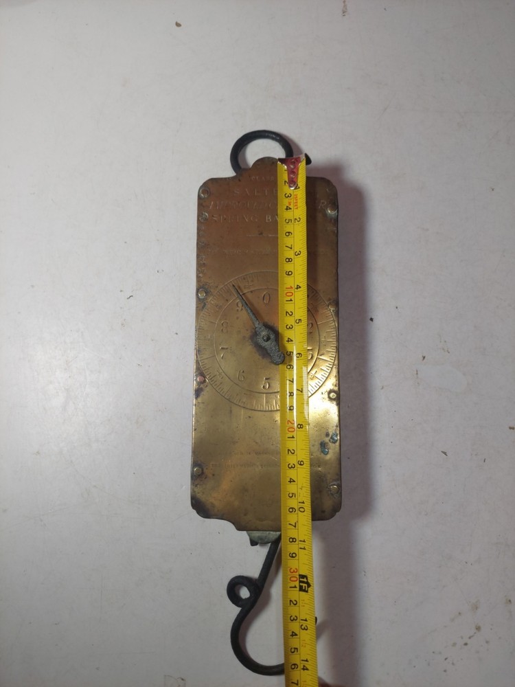 Antique Brass "Salters Spring Balance" 30LBS Scale