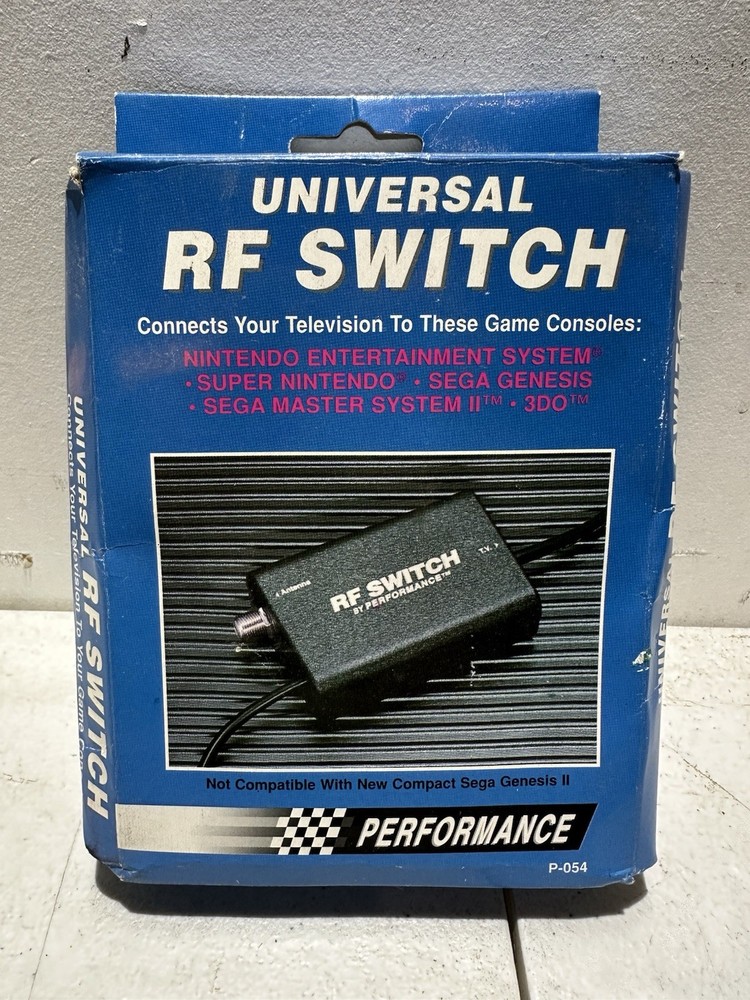 Performance Universal RF Switch Nintendo Super Nintendo Sega Genesis P-054