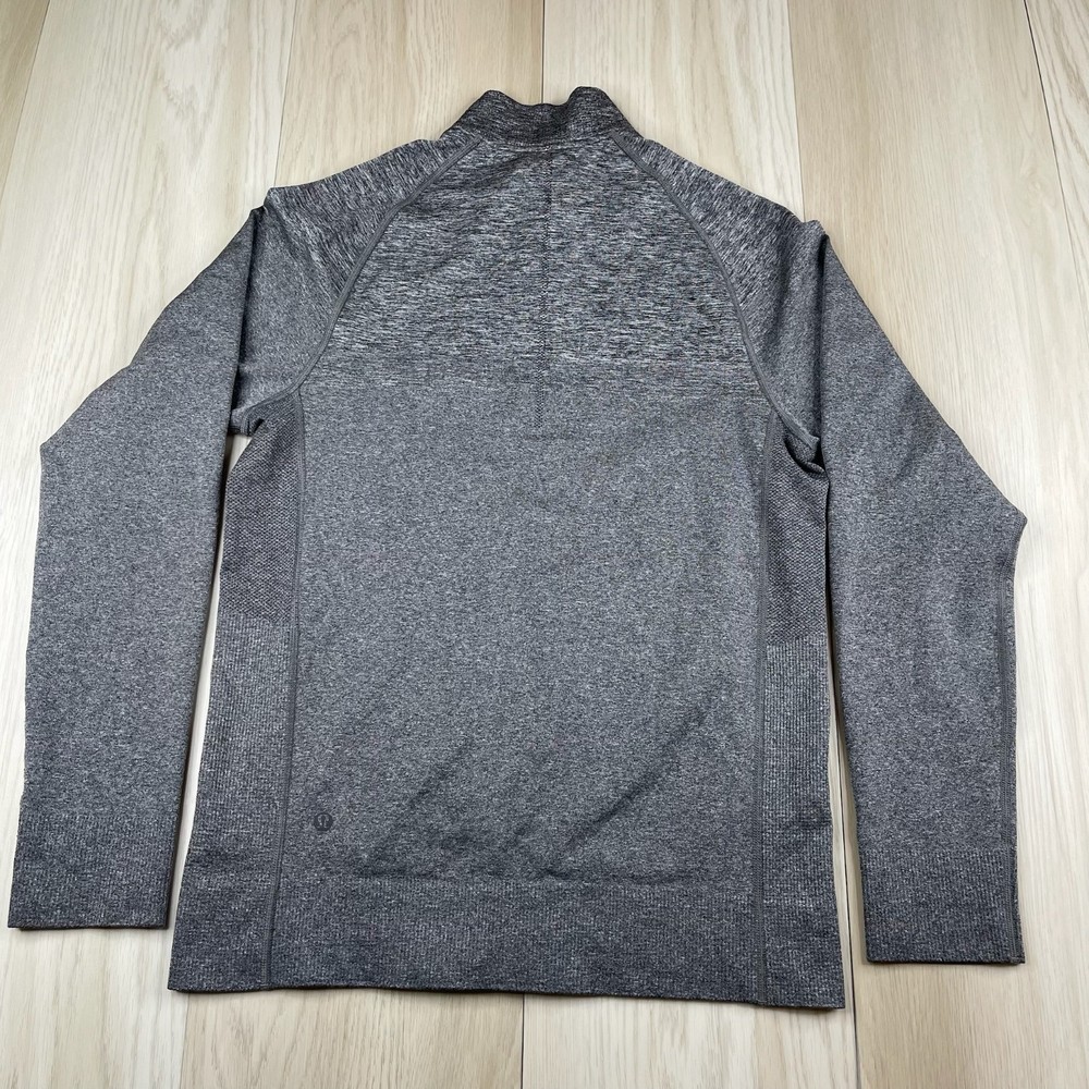 Lululemon Mens Gray Engineered Warmth Full Zip Performance Track Jacket Size S