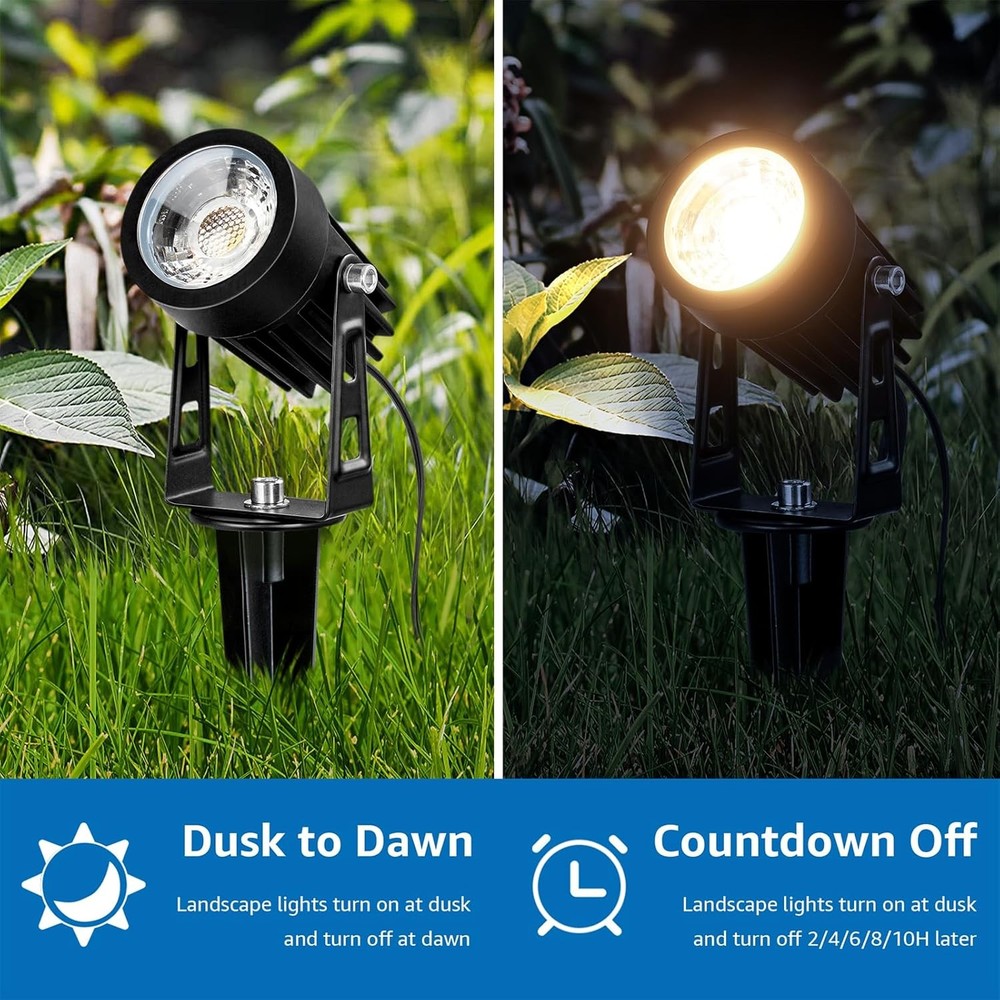 Low Voltage Landscape Lighting Kit 12 Lights 100FT Wire