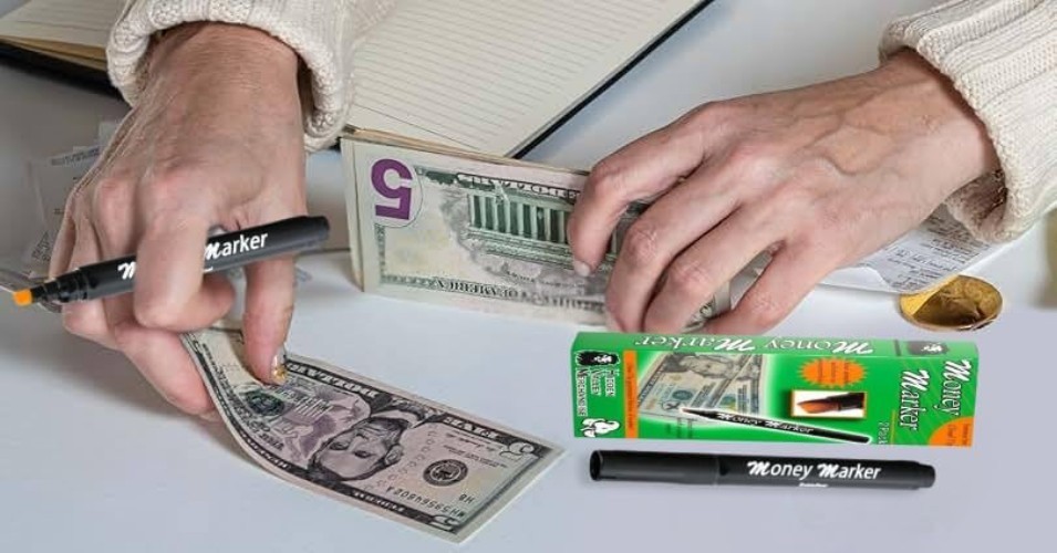 Essential 12 Count Chisel Tip Money Markers - Detect Counterfeit Bills Instantly