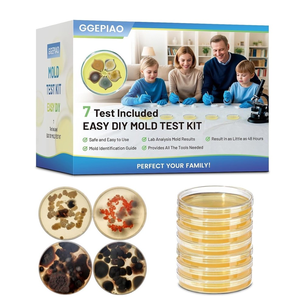 7- Home Mold Assessment Kit - Fast, Reliable Results & Identification Guide