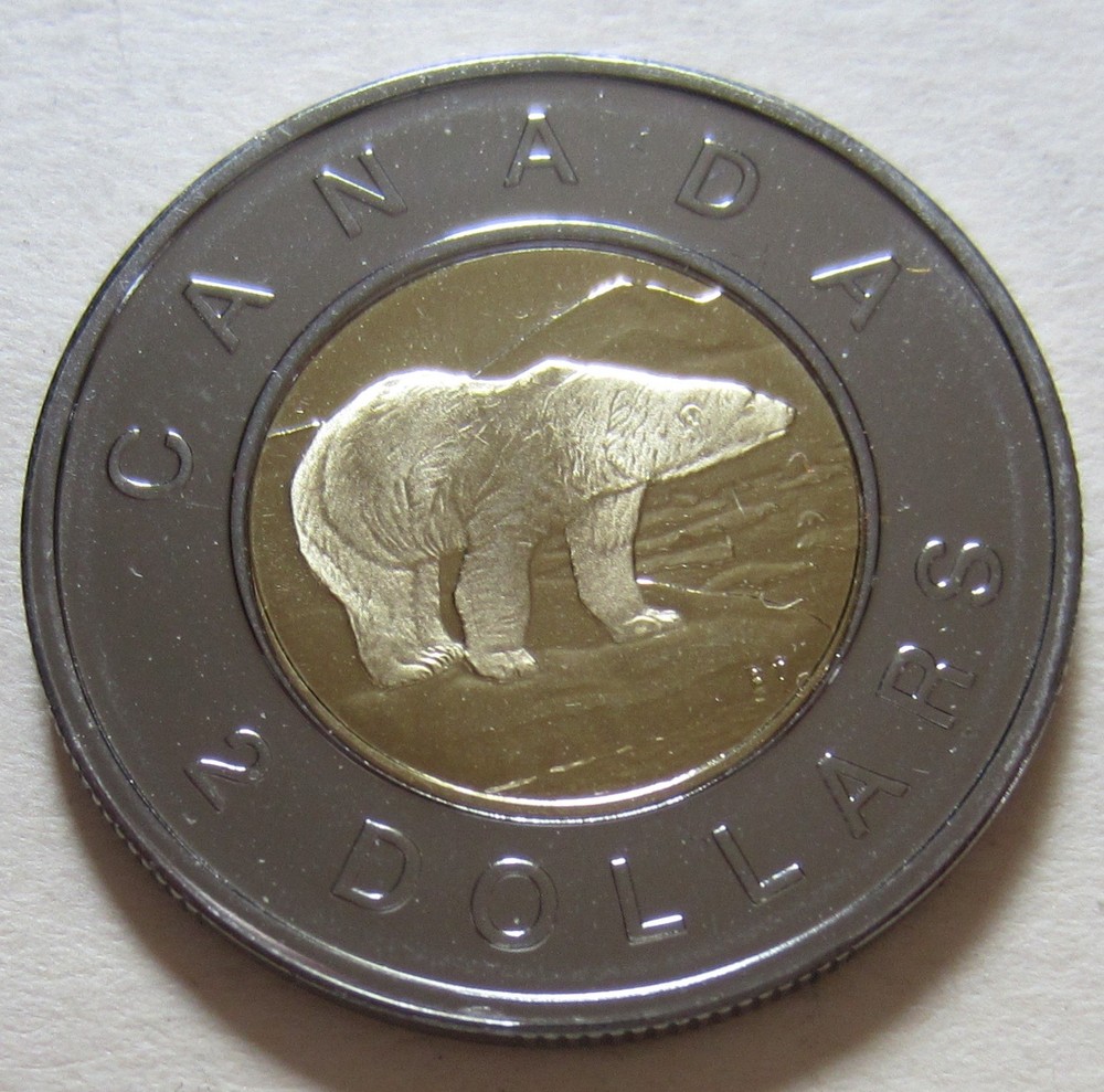 2005 Canada PROOF-LIKE Toonie Two Dollar Coin. UNC. MINT NICE GRADE (D296-2)