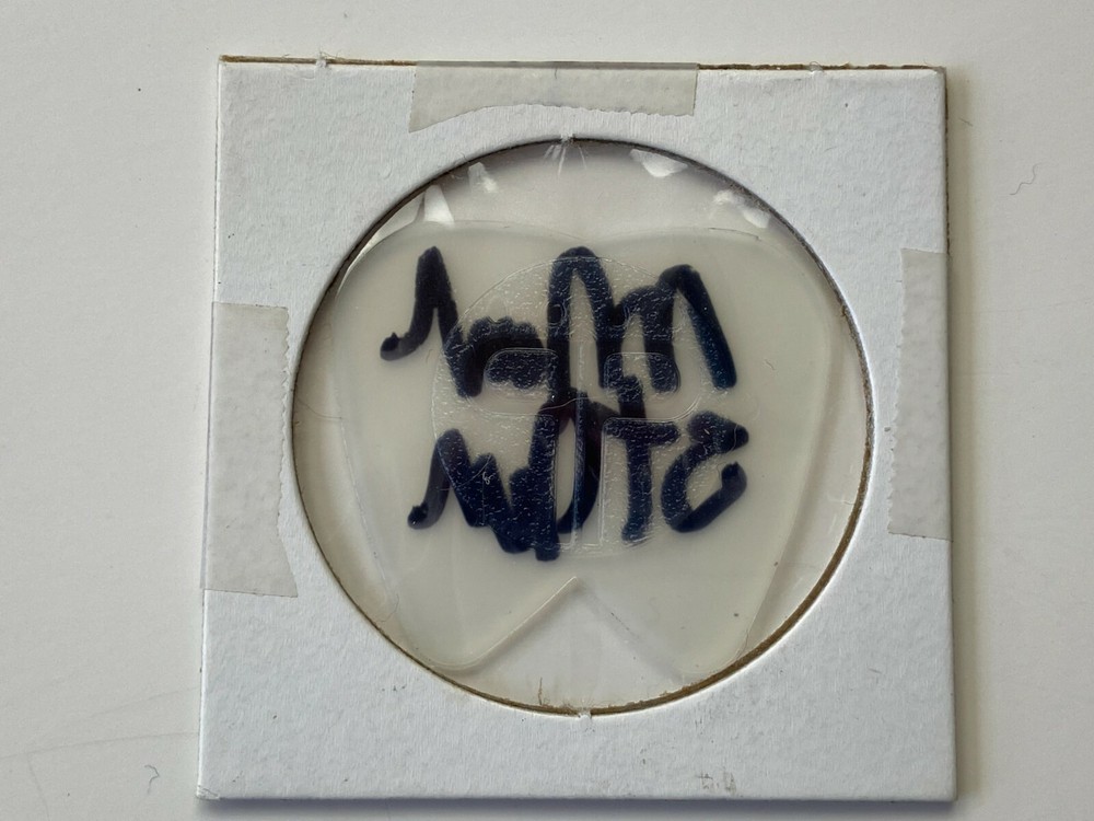 KISS Band Guitar Pick Mark St. John SIGNED Autograph #1 2picks Clear