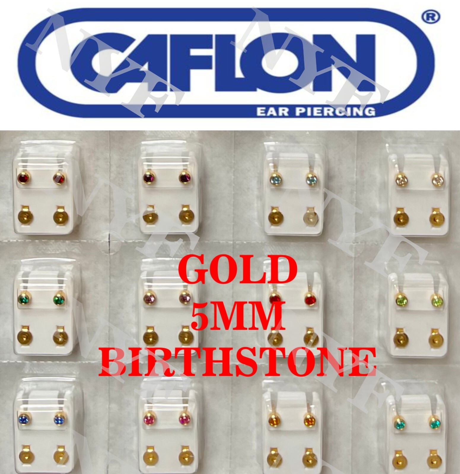 Ear Piercing Earring Studs 1 pr or 12 prs Caflon Studex Sterile Surgical Steel