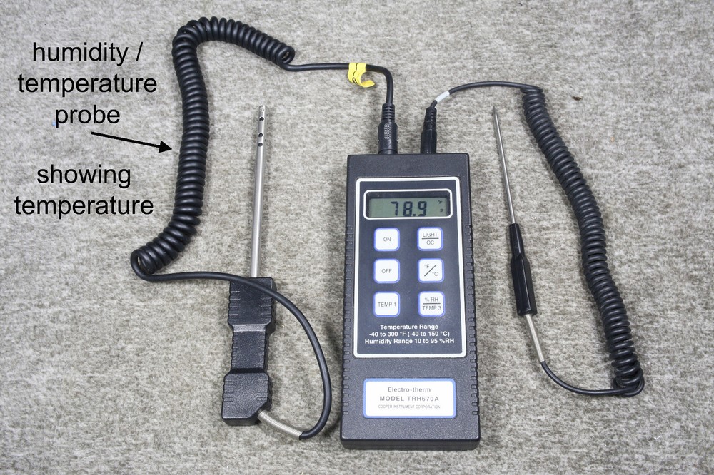 Cooper Electro Therm TRH670A Temperature & Humidity Meter