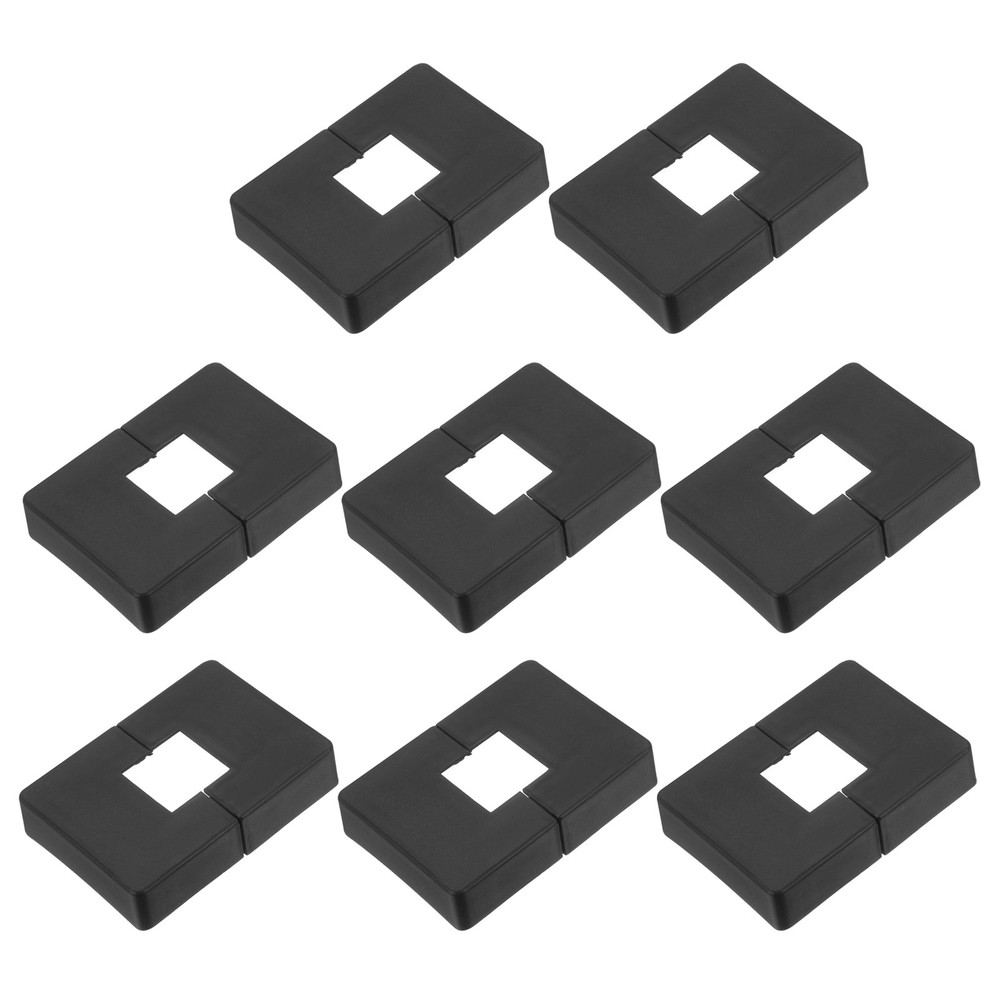 8 Pcs Fence Post Skirt, 1.2 x 1.2 Inch Rectangular Split Style Post Base Cover