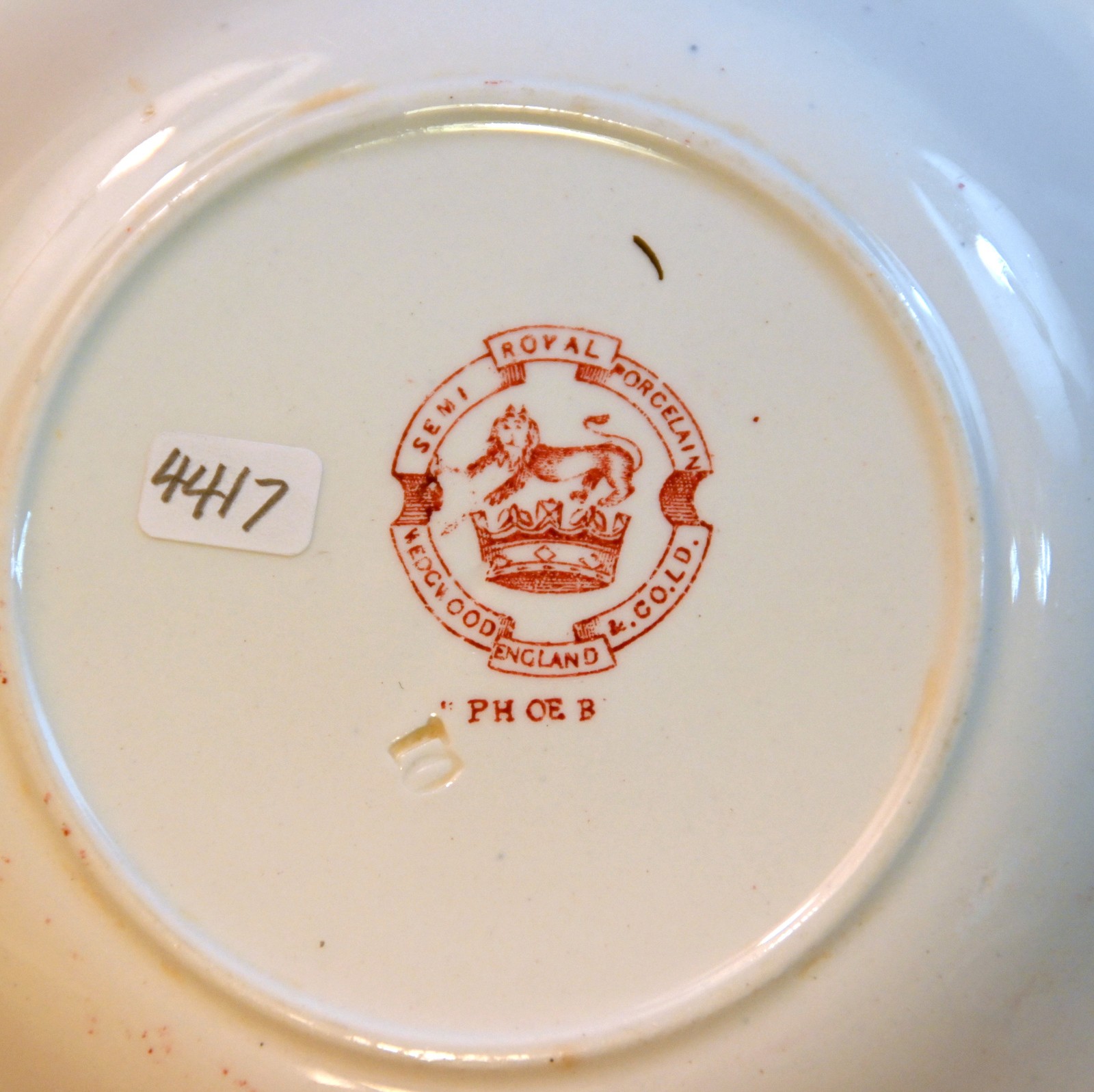 Wedgwood 6 Fruit Dessert Bowls Coupe Phoebe Pink wGold Accents England 1900-1906