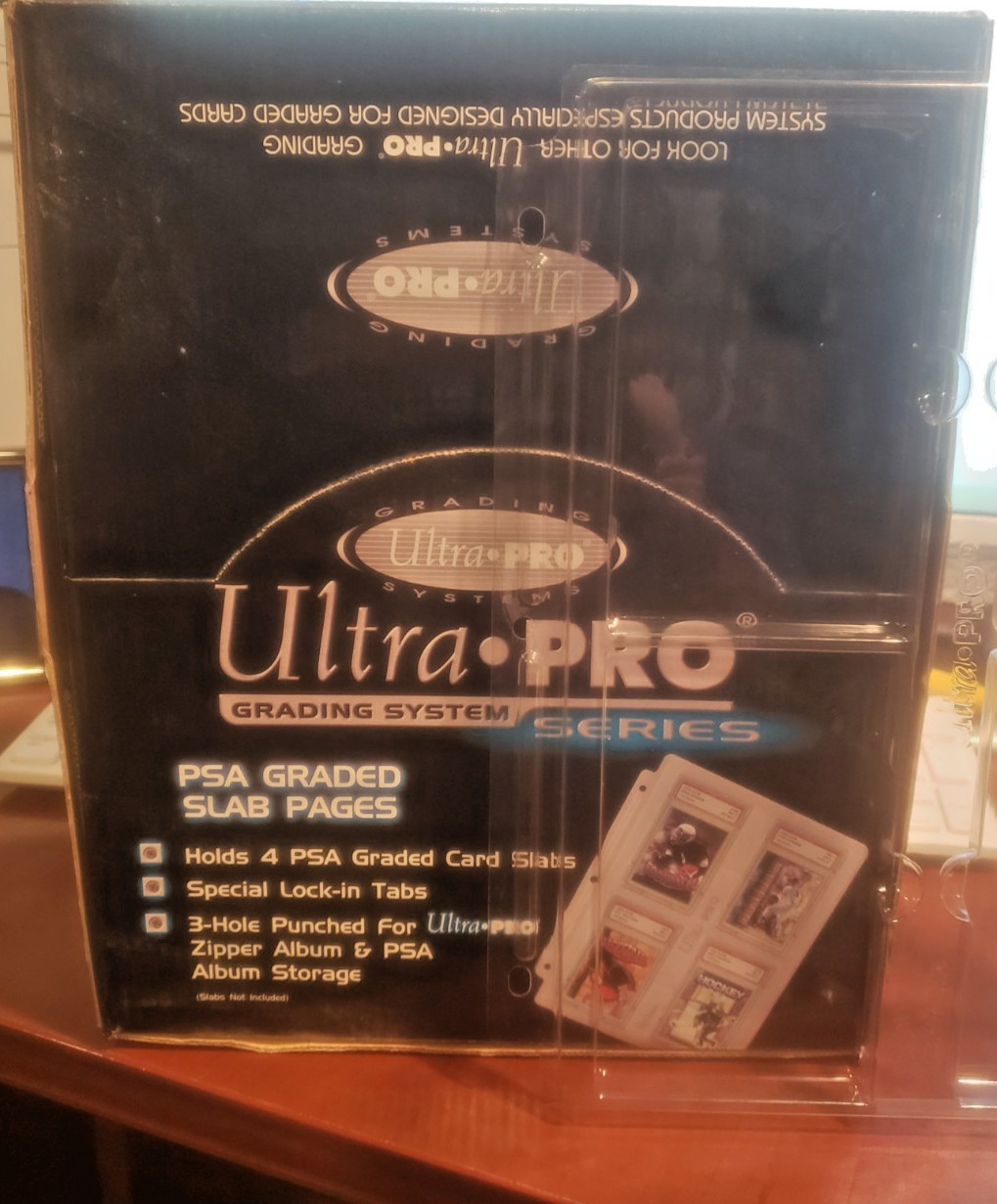 Ultra Pro PSA Graded Slab Album Binder Pages Holds 4 Box of 10 New