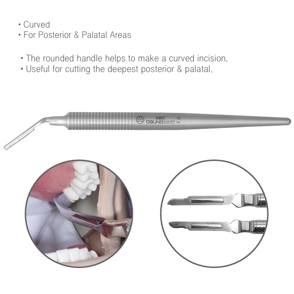 Scalpel Handle Angled Premium Osung -SHC (#244)