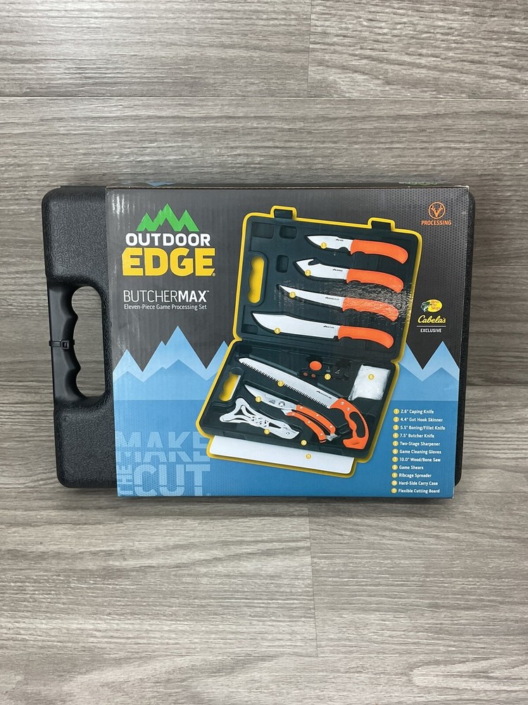 Outdoor Edge BM-11 Game Processing Set - Black/orange READ