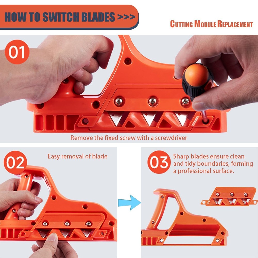 Drywall Cutting Tool, Plasterboard Angle Fast Cutter, Precise 45 60 Gypsum Bo...