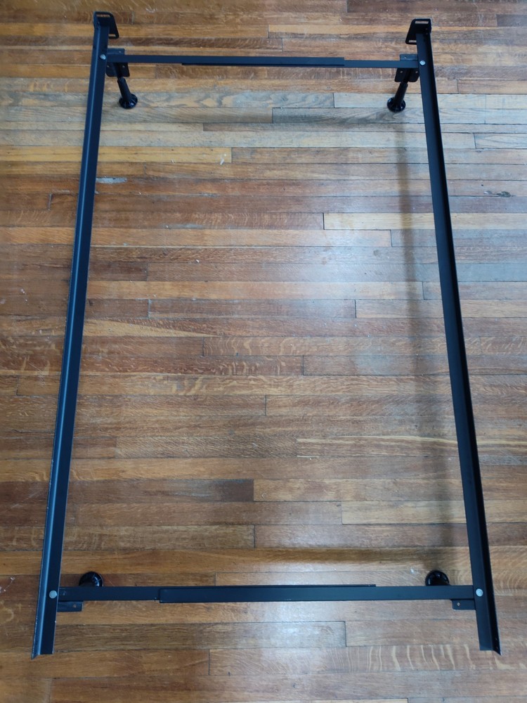 Twin / Full Metal Bed Frame With Glides