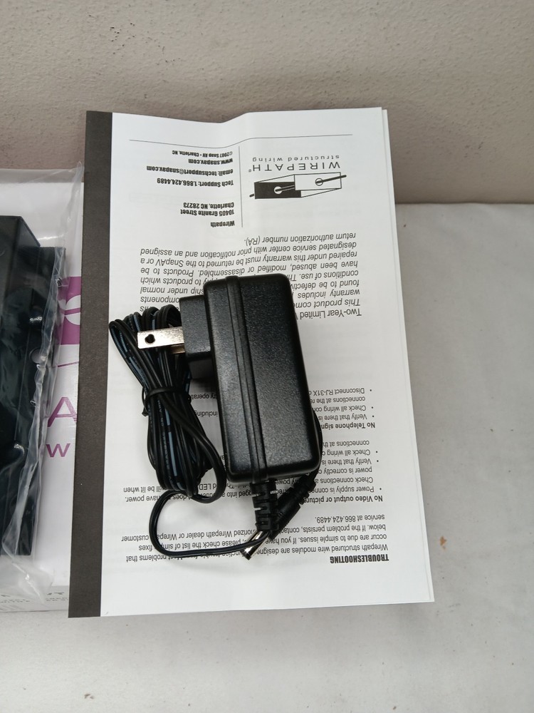 Wirepath 1x6 Telephone & 2x6 Video Distribution Module WP-MOD-COMBOVT NOS