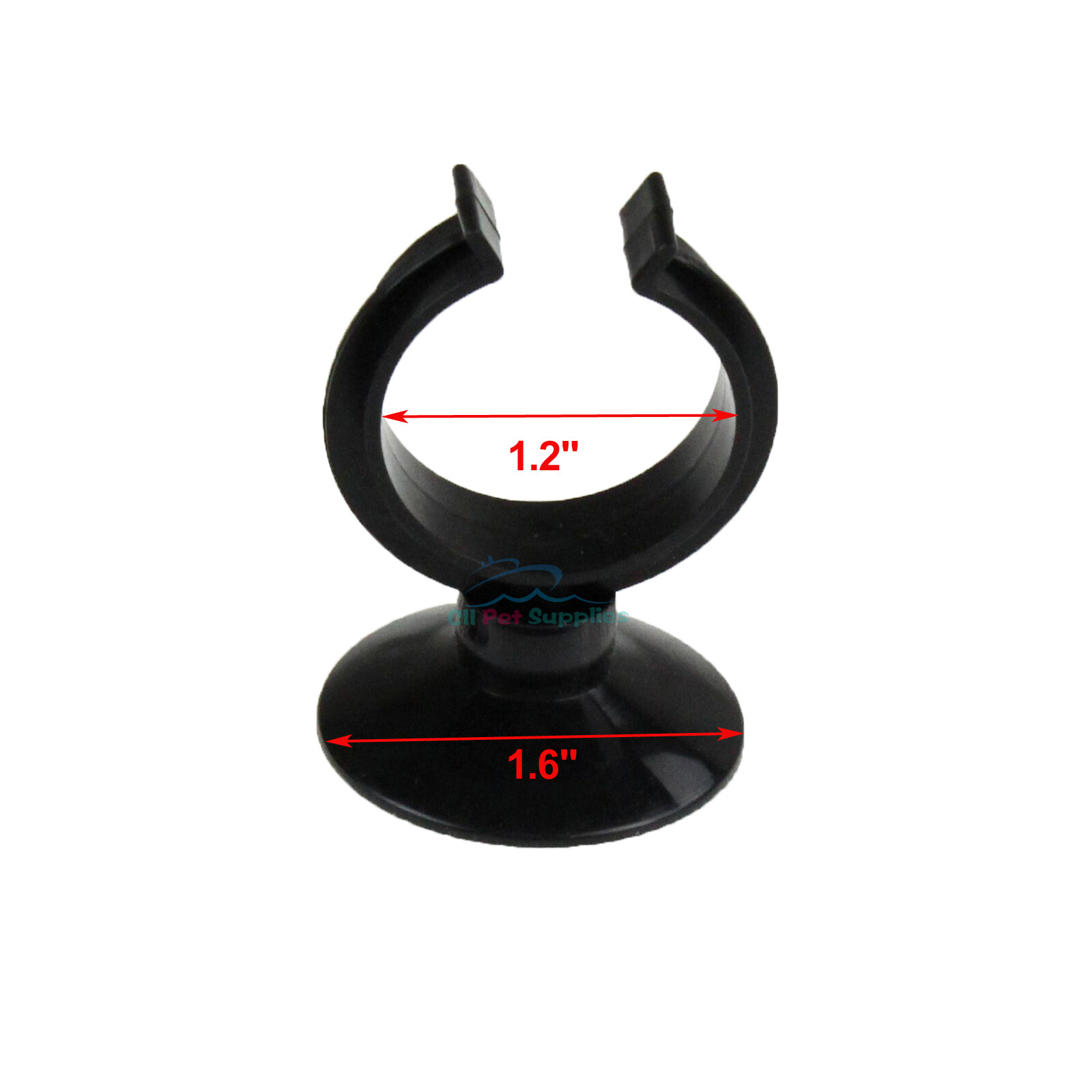 AQUANEAT 60pcs Suction Cup for Aquarium Heater Tubing Hose Light 1 .25" Dia