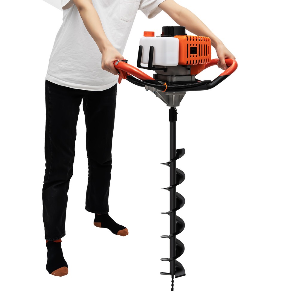 2-Stroke 52CC Earth Auger Digging Machine Gas Powered Post Hole Digger Durable