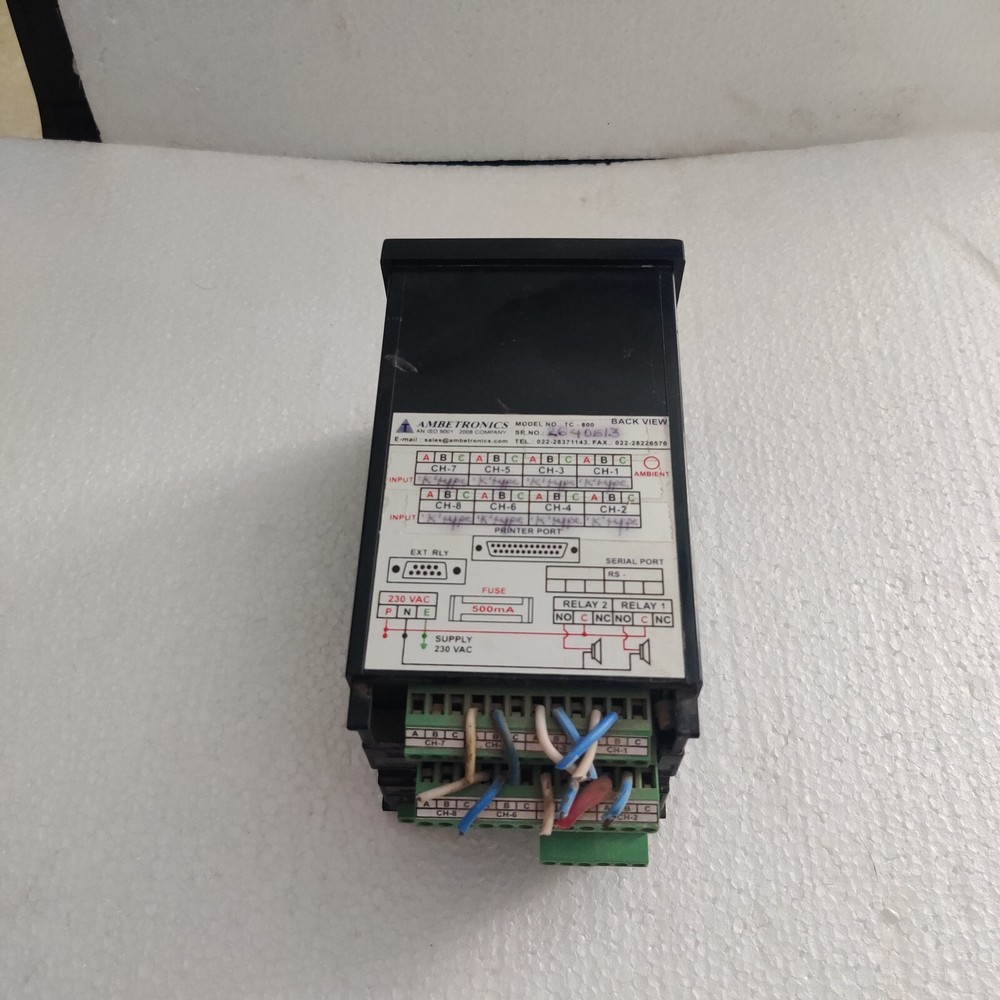 AMBETRONICS TC-800 TEMPERATURE AND HUMIDITY DATA SCANNER/LOGGER