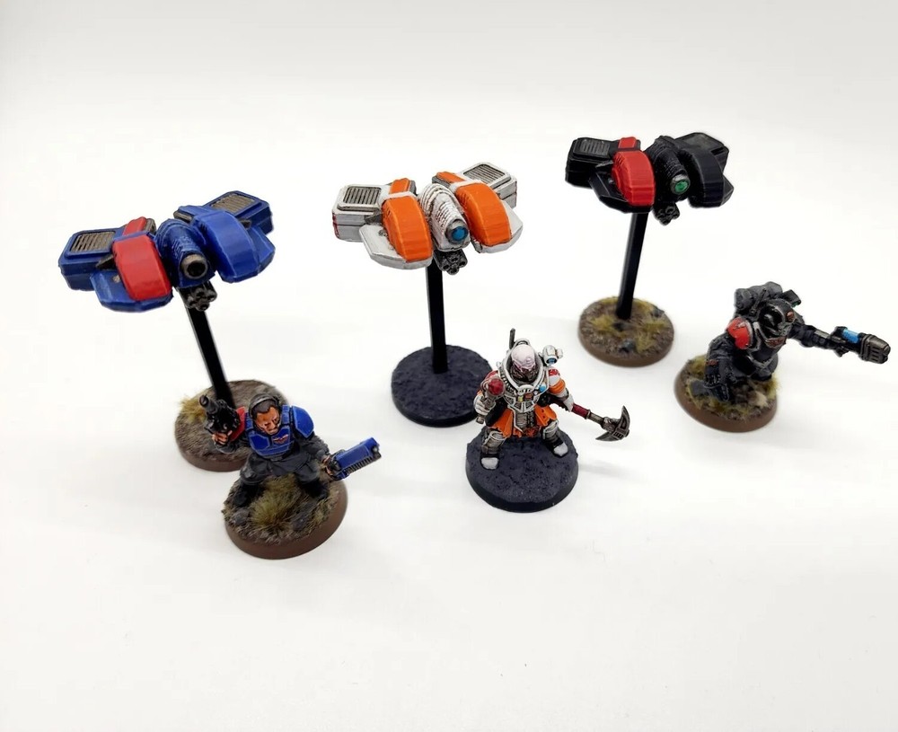 3d Printed Miniatures Gunhawk War Drones 40K Proxy Terrain for Tabletop Gaming