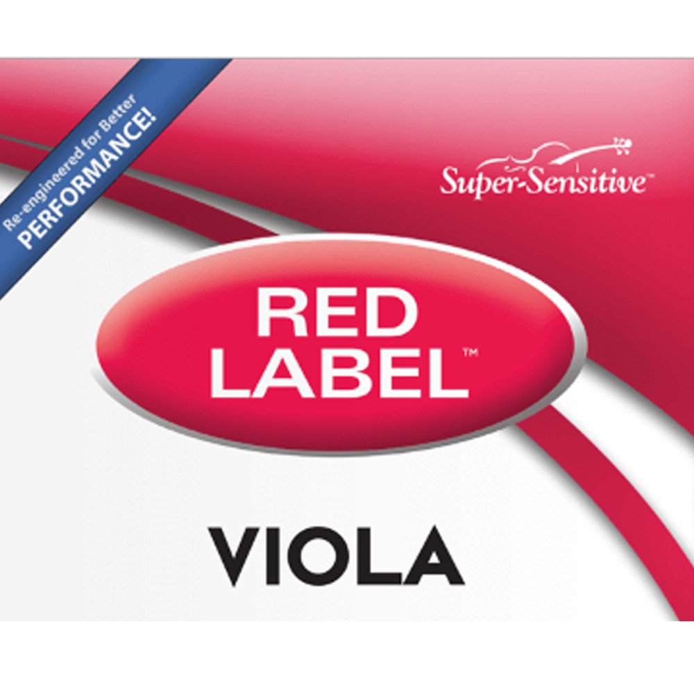Super Sensitive Bulk Red Label Viola C Single String 14" Intermediate, 10-Pack