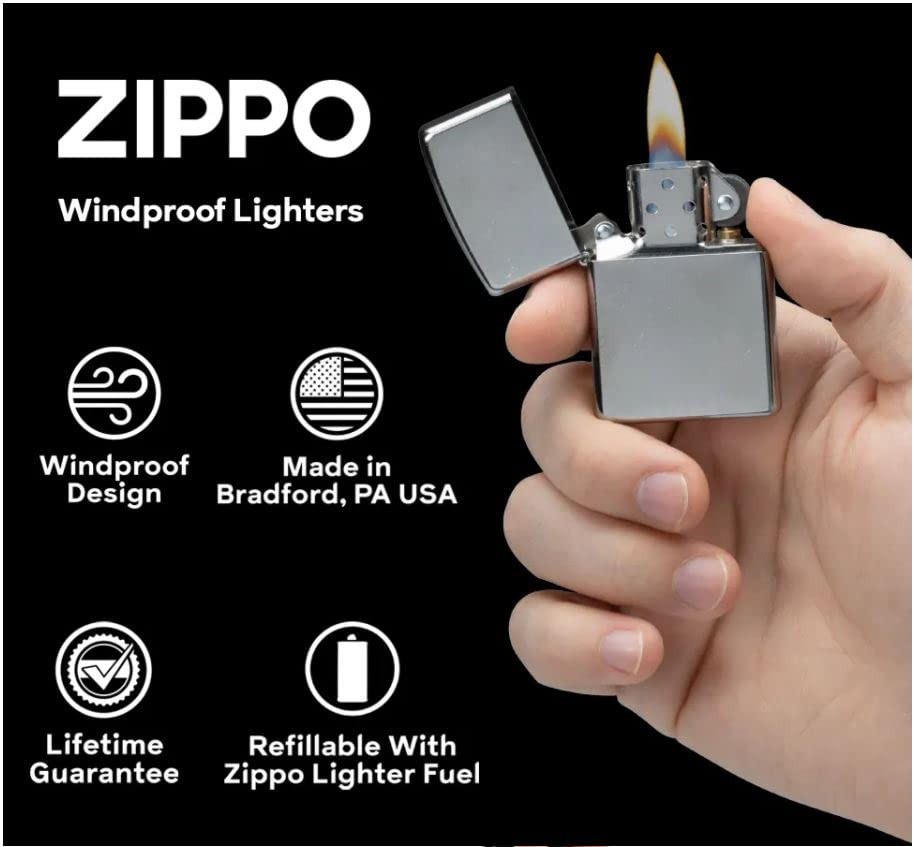 Zippo Lighter - Customized Engraved Message on Windproof Jack Daniels 46278