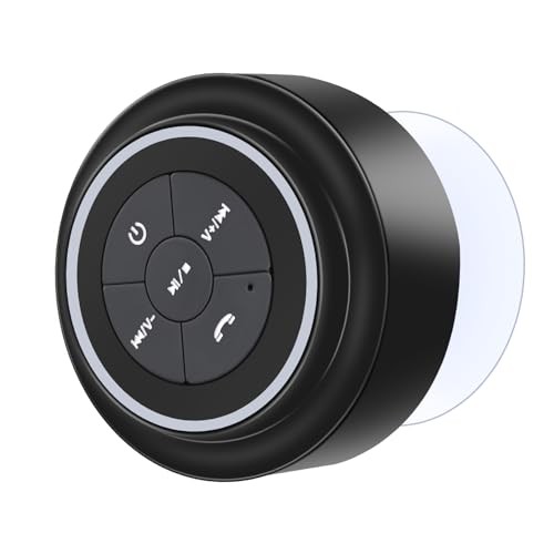Mini Bluetooth Shower Speaker with Suction Cup, Wireless Shower Speaker
